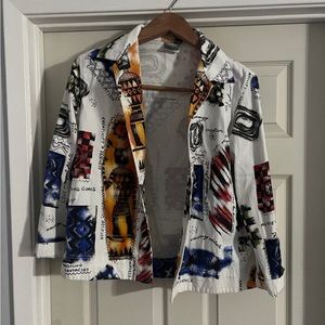 Chicos shaman speaks jacket y2k grunge core vintage Barbie 90s